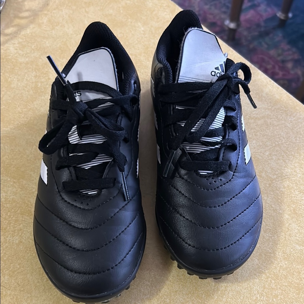 Adidas Black and White Soccer Shoes